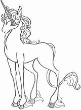 Unicorn Coloring Last Pages Getcolorings Head Line sketch template