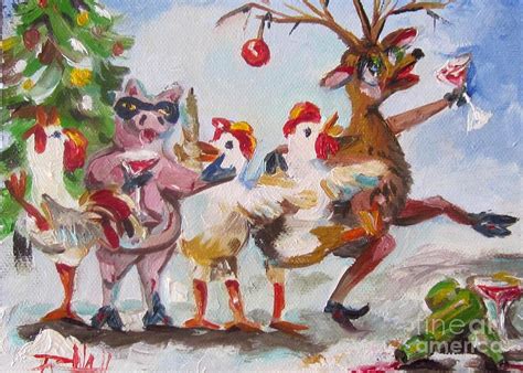 Christmas Party Gone Wild Painting By Delilah Smith