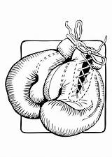 Boxing Coloring Pages Gloves Getcolorings Color Printable sketch template
