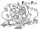 Coloring Pages Leaf Fall Fun Picket Fence Getcolorings Netart sketch template