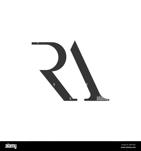 Initial Letter Ra Logo Or Ar Logo Vector Design Template Stock Vector