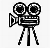 Camera Movie Clipart Logo Film Old Drawing Cameras Transparent Animated Cliparts Movies Cinema Clipground Webstockreview Cross Library sketch template