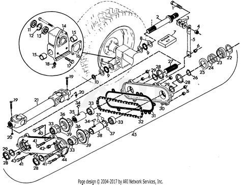 gravely  rear pto  wheel tractor parts diagram  rear pto