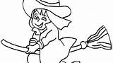 Witch Coloring Pages Wicked West Cartoon Getcolorings Remarkable sketch template