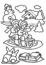 Colorat Copii Desene Craciun Iarna P05 Planse Navidad Jeux Luge Riscos Desen Sanie Coloriages Desenho Stampare Primiiani Transport Schlittenfahren 2880 sketch template