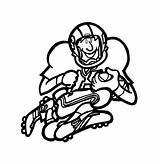 Football Coloring Pages Player 49ers Nfl Players Cliparts Favorite Clipart American Cartoon Francisco San Line Wallpapers Favorites Clipartpanda Color Library sketch template