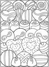 Coloring Pages Dessert Adult Printable Valentine Colouring Dover Desserts Sheets Color Birthday Creative Haven Designer Publications Book Ausmalbilder Doverpublications Kids sketch template