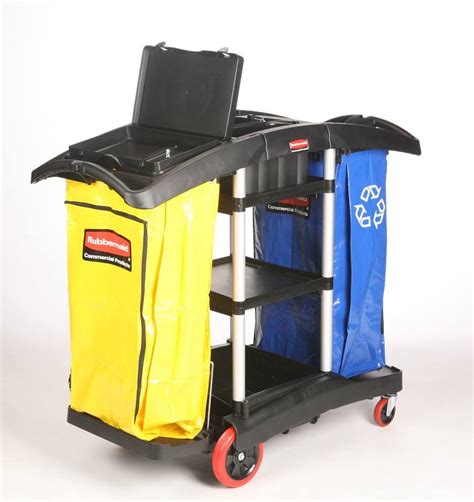 rubbermaid  double capacity cleaning cart janitor carts