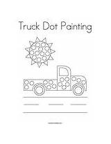 Dot Truck Painting Coloring Change Template sketch template