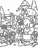 Garden Coloring Pages Flower Vegetable Kids Drawing Complex Fairy Getcolorings Printable Getdrawings Flowers Daisy sketch template