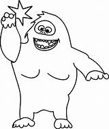Snowman Abominable Getdrawings Drawing sketch template