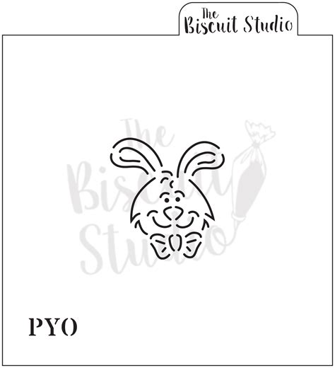 pyo bunny face cookie stencil biscuit studio