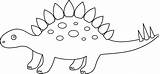 Stegosaurus Clip Dinosaur Outline Clipart Easy Drawing Coloring Svg Triceratops Silhouette Outlines Tyrannosaurus Cliparts Cartoon Apatosaurus Sunflower Monogram Sweetclipart Pages sketch template