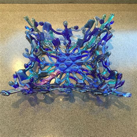 Work By Annie Dotzauer Square Coral Bowl Glass Fusing Projects