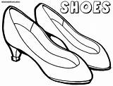 Shoes Coloring Pages Print Women sketch template