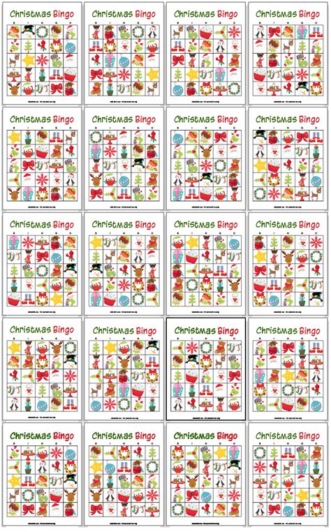 printable christmas bingo cards christmas bingo printable