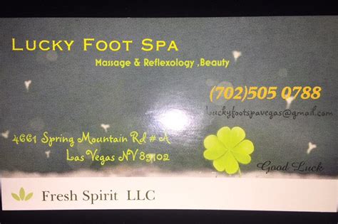 lucky foot spa    reviews reflexology  spring