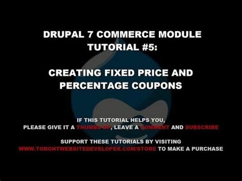 drupal  commerce module tutorial  applying discounts  commerce