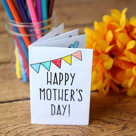 adorable printable mothers day card  kids  moms