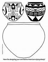 Pottery Native American Coloring Pages Kids Designs Color Activity Template Americans Enrichment 4th Sub Templates Patterns Will Choose Board Activities sketch template