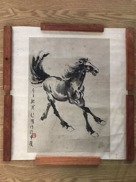 ink painting horse   xu beihong china late  century catawiki