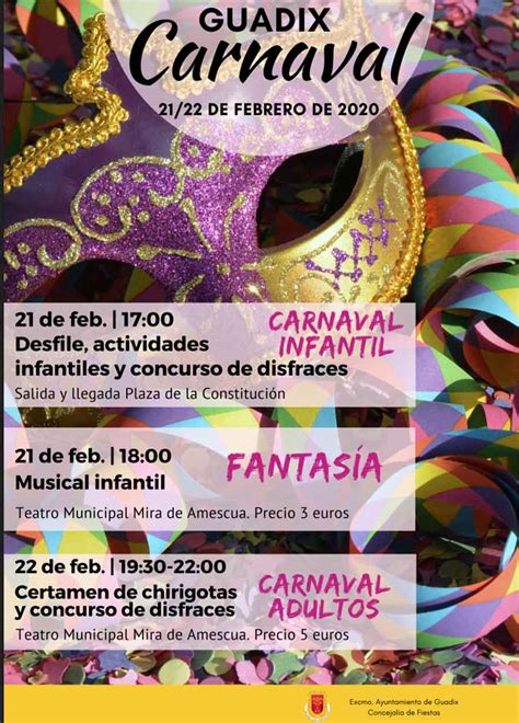 resumen ano lo de febrero carnaval guadix