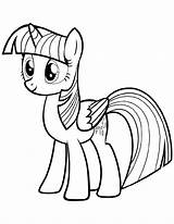 Coloring Alicorn Pages Printable Pony Little sketch template