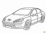 Peugeot Coloring Subaru Pages 407 Colouring Drawing Printable Main Skip sketch template