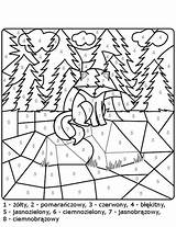 Kolorowanki Numery Pokoloruj Według Malowanki Druku Malowanka Zwierzęta Lis Wedlug sketch template