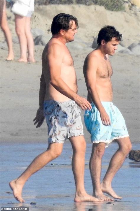 leonardo dicaprio and his pal emile hirsch soak up some sun shirtless