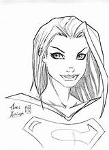 Coloring Supergirl Girl Pages Drawing Super Kids Search Getdrawings Easy Comments Coloringhome Superwoman sketch template