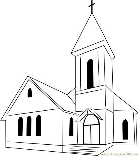 perfect church coloring page  kids  churches printable