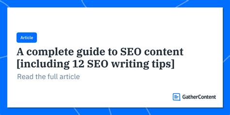 complete guide  seo content including  seo writing tips