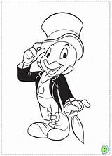 Pinocchio Coloring Pages Dinokids Cricket Popular Library Clipart Close Jimmy sketch template