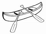 Canoe Boat Coloring Transportation Small Pages Printable Drawing sketch template