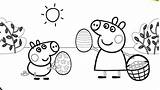 Peppa Pig Coloring Pages Easter Printable George Christmas Paw Patrol Kids Colouring Sheet Color Print Sheets Cuento Getcolorings Te Un sketch template