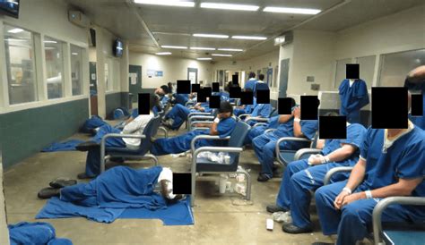 la countys jail booking center    living hell detainees