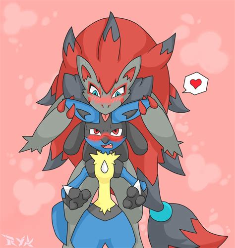 Lucario And Zoroark By Chemicalbernes On Deviantart