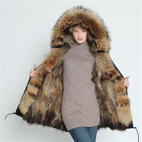 buy oftbuy brand 2017 new real fur coat winter jacket