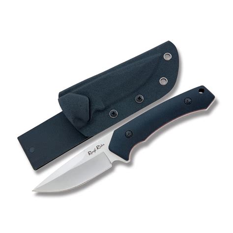 high quality small tactical fixed blade black   handle rough rider