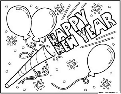happy  year   coloring page printable