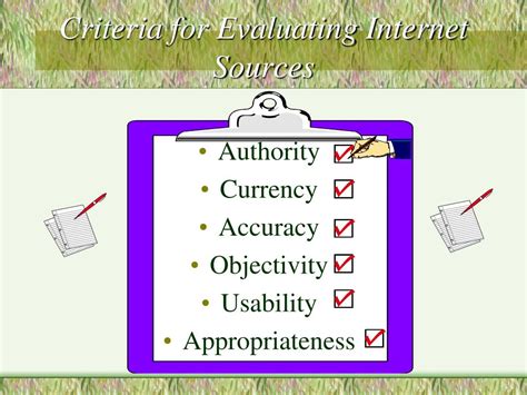 evaluating internet sources powerpoint