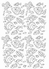 Fish 100 Coloring Pages Fishes Animals Adults Color Justcolor Adult Nature Nggallery sketch template