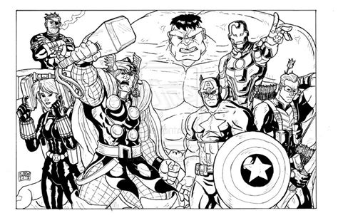 team marvels avengers coloring pages  kids avengers coloring