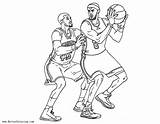 Coloring Pages George Paul Lebron James Vs Printable Kids Template Adults Print sketch template