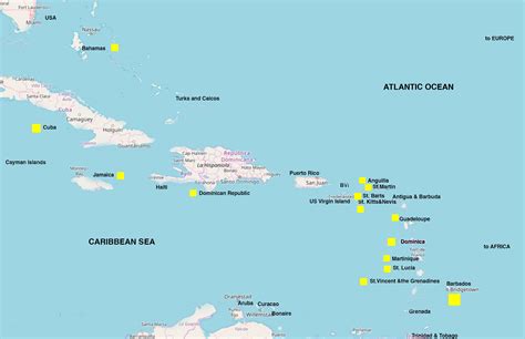 map  caribbean  locations  film  photo productions