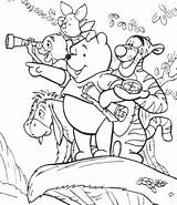 Pooh Coloring Pages Winnie Friends Colouring Bear Do Clipart Baby Library Balloon Popular Caderno Ursinho Capas Cute sketch template