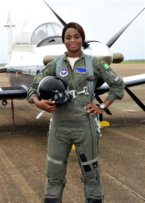 nigerian female fighter pilot graduates  alp  columbus afb