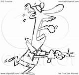 Cut Screaming Man Cartoon Outline Over Illustration Royalty Toonaday Rf Clip Leishman Ron Regarding Notes sketch template