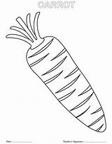 Carrot Coloring Pages Vegetable Kids Vegetables Outline Radish Printable Color Drawing Basket Preschoolers Colouring Carrots Fruit Colour Getcolorings Getdrawings Food sketch template